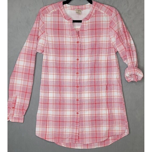 Duluth Trading Womens Sz XS Roll Tab Sleeve Fishing Hiking Vented Shirt Tunic - Picture 1 of 15
